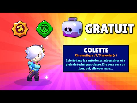 BRAWL STARS - JE PACK ET MAX COLETTE DANS UNE BOITE GRATUITE !! EPIC REACTION