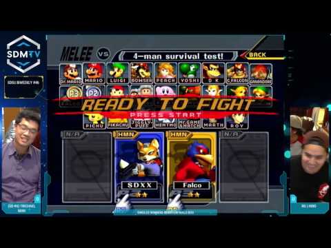 SDSU Biweekly #46 - Trichael Man (Fox) vs. RG|Hiro (Falco) - Singles Winners Quarters - Smash Melee