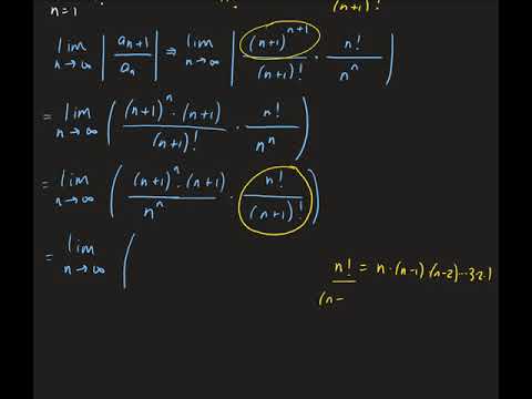 Example 3: Determine the convergence or divergence of a series using the Ratio Series Test