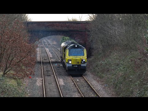 Freightliner Class 70 & 66 No's. 70008 & 66525 on 0E53 Crewe B.H - Hunslet Yard on 23.02.20 - HD