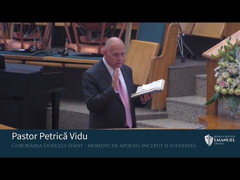 20.06.2021 AM | P. Vidu "Coborârea Duhului Sfânt - moment de apogeu, început și suferință"