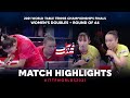 Hina H./Mima I. vs Audrey Z./Marie M. | 2021 World Table Tennis Championships Finals | WD | R64