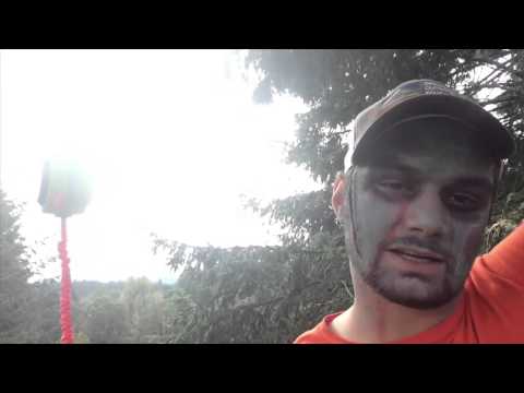 Taking "The Plunge" at Tree to Tree Adventure Park