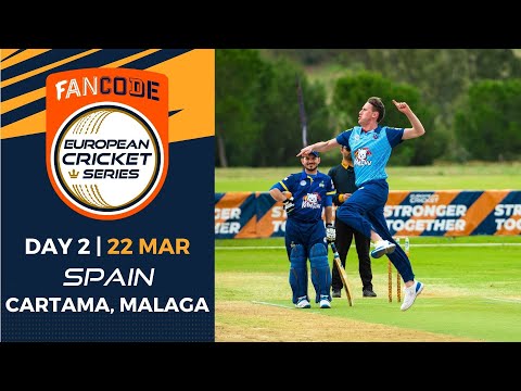 🔴 FanCode European Cricket Series Spain, Cartama 2022 | Day 2 | T10 Live Cricket