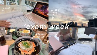 exam study vlog 🌷| 11h study days, library trips, mugging