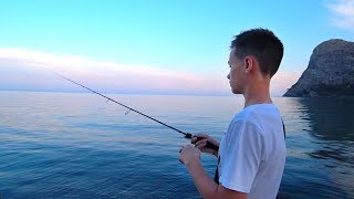 Первая рыбалка с ребенком на море