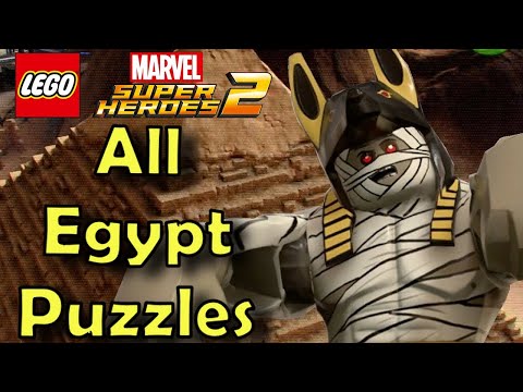 All Egypt Puzzles in LEGO Marvel Superheroes 2