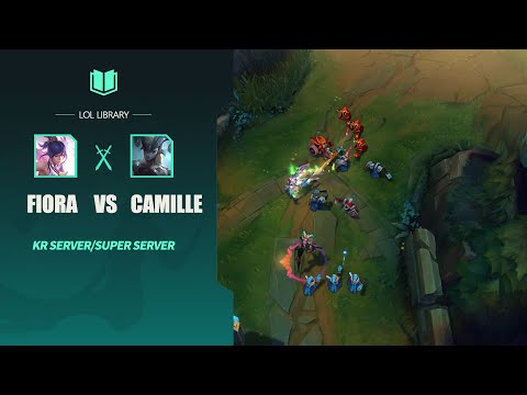 [LOL LIBRARY]How master-elo or above Fiora player lane against Camille and get solo kills