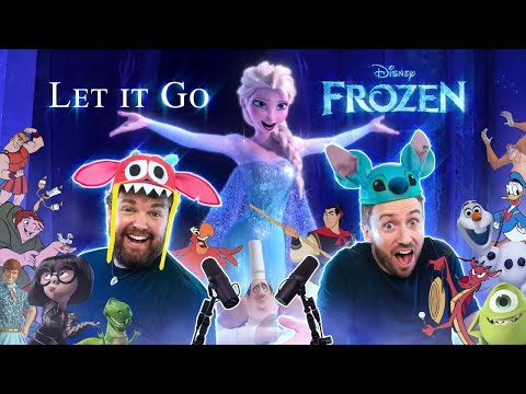 FROZEN: Let It Go - All Disney Characters SING feat. @brianhullsvoice
