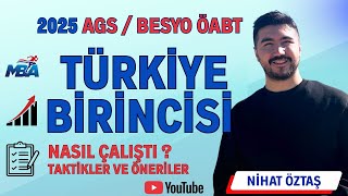 01. 2025 ÖABT Türkiye 1. Nihat Öztaş ile "2026 Ags Öabt Nasıl Çalışmal