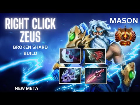 Right click Zeus - New Meta - Broken Shard build - Patch 7.33 - Dota 2 Immortal gameplay