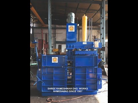 Mild Steel Double Box Baling Pressing Unit Rotatable Baler