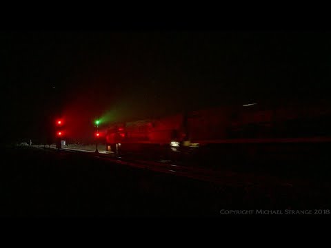 6PM6 Pacific National Freight Train At Night - PoathTV Australian Railways