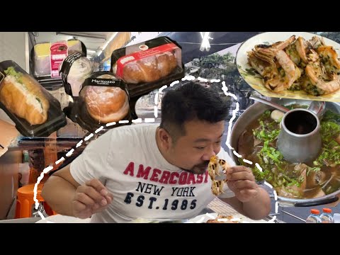 曼谷旅遊vlog | 吃爆路邊海鮮餐廳泰國蝦600泰銖｜LAWSON甜點40泰銖千層蛋糕超級好吃｜BTS站泰式胡椒火鍋250泰銖