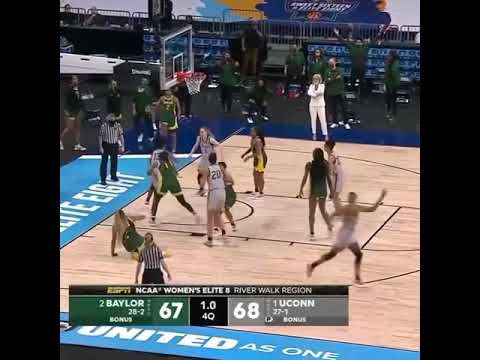 Controversial ending to UConn vs Baylor 👀
