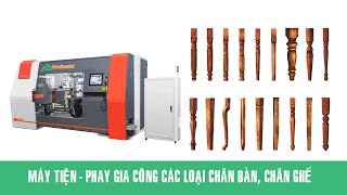 Máy tiện - phay - chà nhám liên hoàn chân bàn, chân ghế