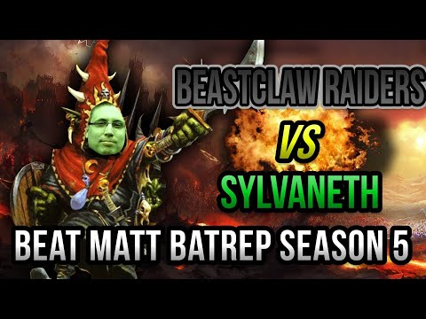 NEW Beastclaw Raiders vs Sylvaneth Age of Sigmar Battle Report - Beat Matt Batrep S05E76