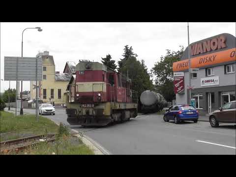 Železniční přejezd Chrudim (vlečka lihovar) - 28.6.2021 / Czech railroad crossing