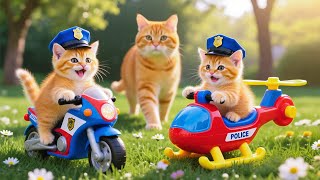 Download lagu Mama Cat Trims Fur on the Farm and Makes Tiger Hat For Kittens At Home🐾🎩🐯 mp3