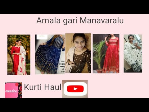 #Amala Gari Manavaralu   meesho Kurti Haul