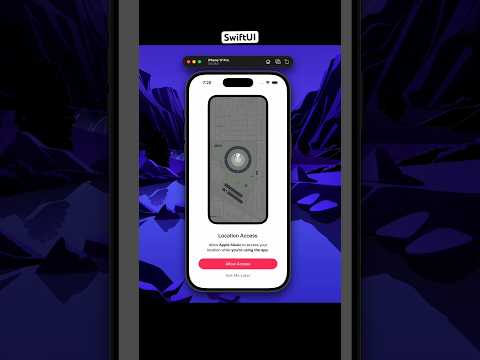 Location OnBoarding Animation Using #swiftui | #apple #ios #animation #design thumbnail