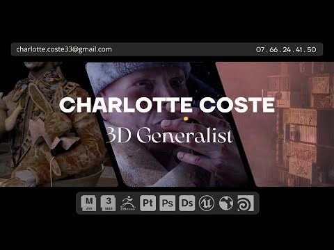 ✰ 3D Generalist Demoreel 2025 - Charlotte Coste ✰