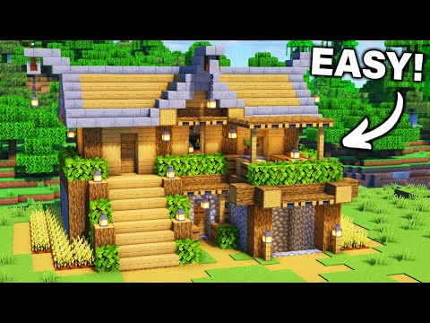 ⛏️ Minecraft : Survival STARTER House 🏡 [ Build Tutorial for Survival ]