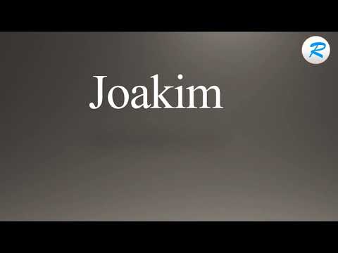 How to pronounce Joakim