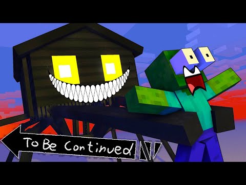 Monster School HOUSE HEAD ATTACK - Minecraft Animation