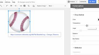 How to add shadow and reflection in Google Slides