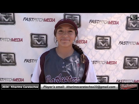 2024 Kharime Caratachea 4.0 GPA - Pitcher & 2nd Base Softball Skills Video - Batbusters Gomes/Clark