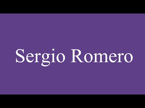 How To Pronounce ''Sergio Romero'' Correctly in Spanish