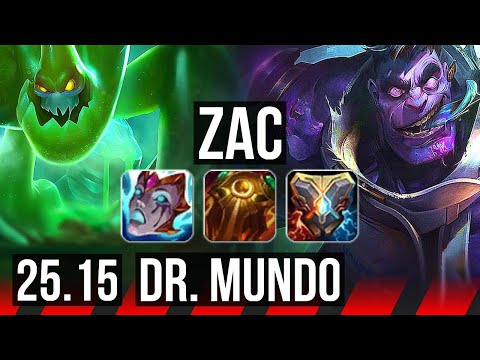 ZAC vs DR. MUNDO (TOP) | 6/0/12, 900+ games, Dominating | VN Challenger | 25.15