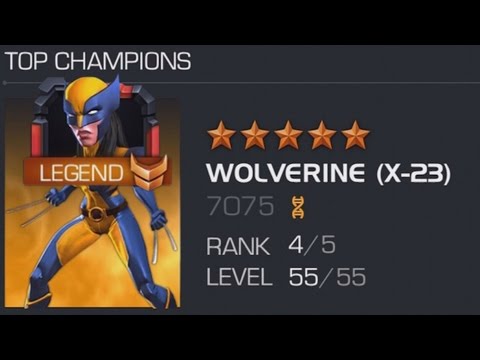 RANK 4, 5 STAR WOLVERINE X23 | MARVEL: Contest of Champions (iOS/Android)