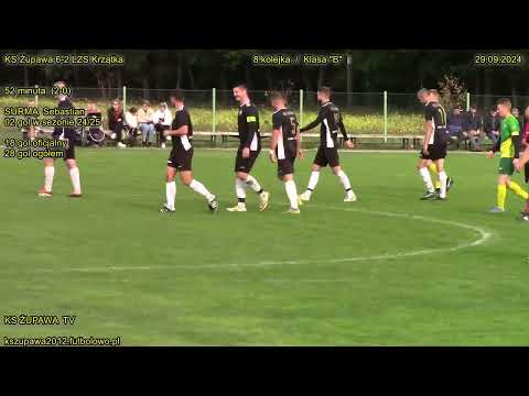 KS Żupawa 6-2 LZS Krzątka (2-0 Surma Sebastian) 29.09.2024 / Klasa B