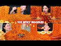 10X SPICY NOODLES Extreme Noodle Challenge ASMR MUKBANG Compilation