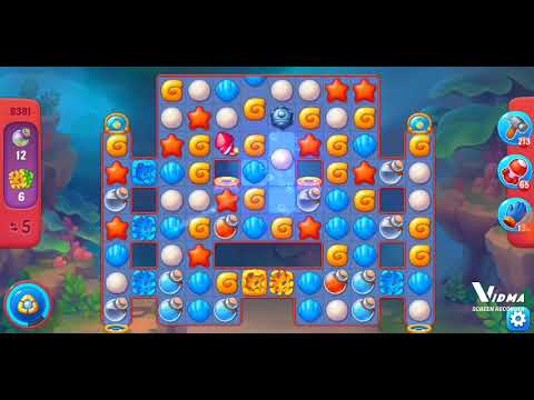 Fishdom. 8381 hard level no boosters and diamonds. 14 moves