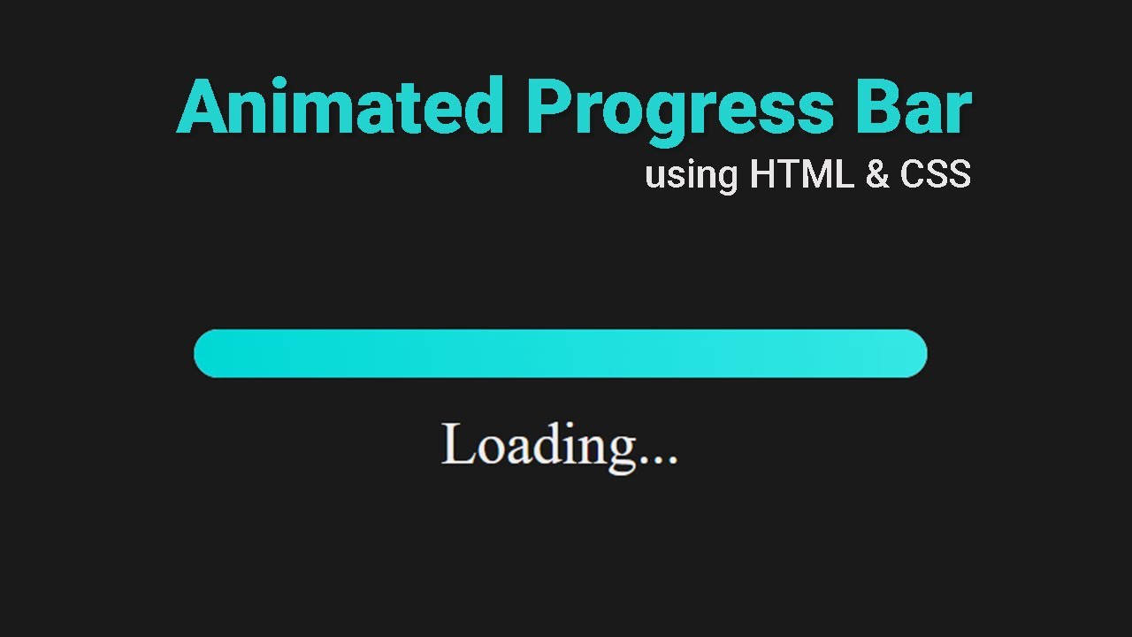 Master Animated Progress Bars with HTML & CSS: Easy Step-by-Step Tutorial 2025 #coding #html #css