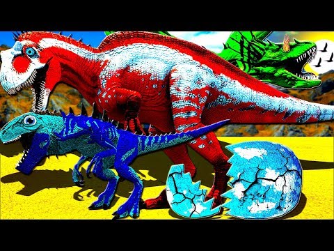 O ACROCANTOSSAURO ME SALVOU! FILHOTE ICE GODZILLA! Ark Documentary Evolved
