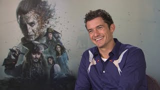 Orlando Bloom loved catching up with Keira Knightley in POTC5 video