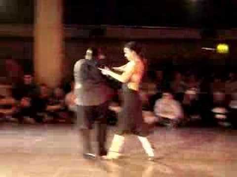  Aoniken Quiroga  and  Luna Palacios  are  dancing  to  the  tango  "  Pensalo Bien  "