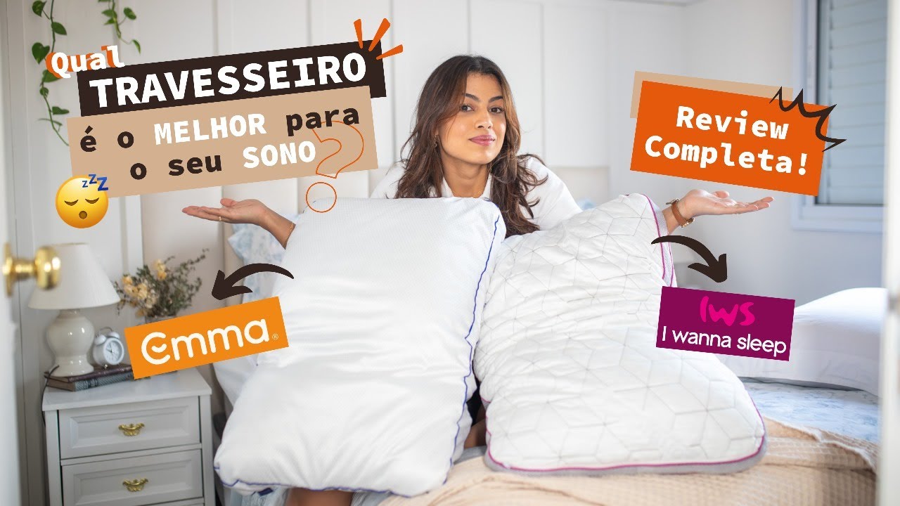 REVIEW dos TRAVESSEIROS EMMA e I WANNA SLEEP | Comparei as tecnologias para te ajudar a escolher!