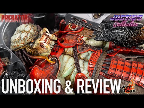 Hot Toys Samurai Predator Akaoni AVP Unboxing & Review