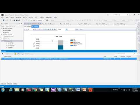 How to Display Total on top of Stacked   Chart in SSRS Report Part