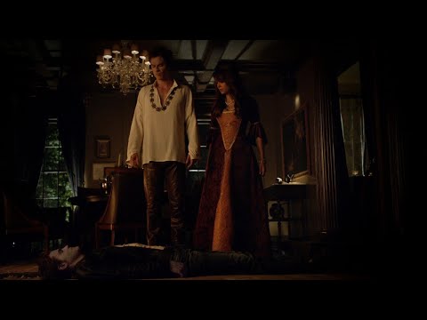 TVD 5x5 - Qetsiyah desiccated Silas, Damon and Elena find his body | Delena Scenes HD