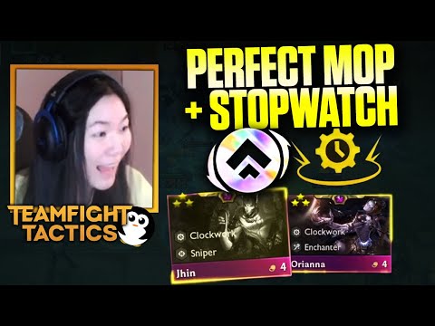 A PERFECT March of Progress Stopwatch Game = Jhin 3 + Orianna 3 | HAfu TFT Grandmaster
