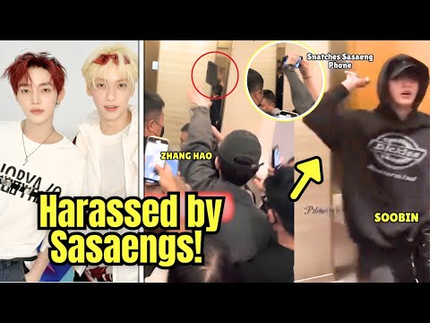 TXT Soobin & ZEROBASEONE Zhang Hao Mobbed by Sasaengs in China, Mobile Incident Goes Viral!