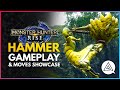 Monster Hunter Rise | New Hammer Weapon Gameplay & Moves Showcase
