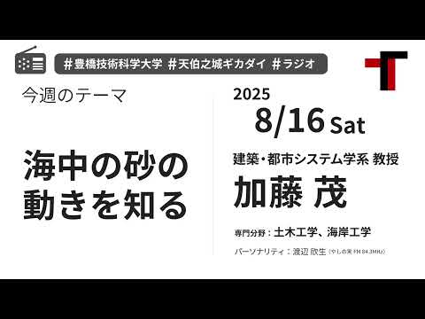 【ラジオ】海中の砂の動きを知る【やしの実FM 天伯之城ギカダイ 2025/8/16】
