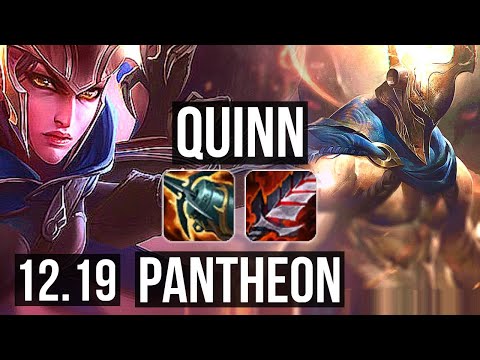QUINN vs PANTHEON (TOP) | 6/1/13, 2.3M mastery, 900+ games, Rank 10 Quinn | EUW Master | 12.19
